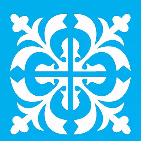 ESTENCIL 10X10 LADRILHO MEDIEVAL OPA1713
