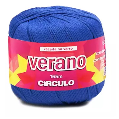 LINHA CROCHE VERANO 165 MTS COR 0615 AZUL BIC