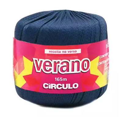 LINHA CROCHE VERANO 165 MTS COR 2604 AZUL MARINHO