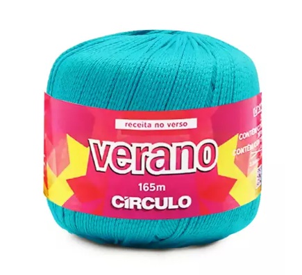 LINHA CROCHE VERANO 165 MTS COR 0613 TIFFANY