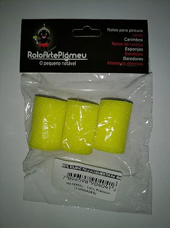 REFIL ROLINHO PIGMEU 3,5 CM 3 UNID REF 004C