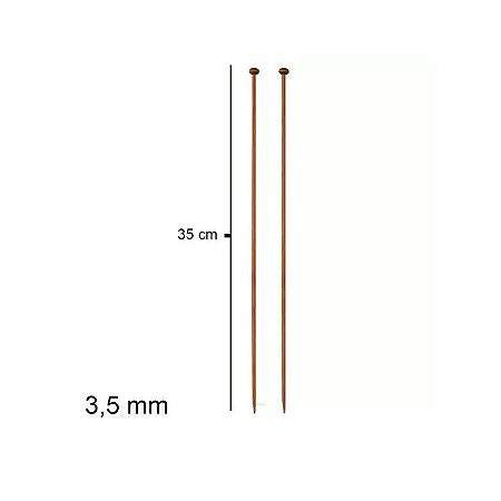 AGULHA TRICO BAMBU 3,5MM CIRCULO