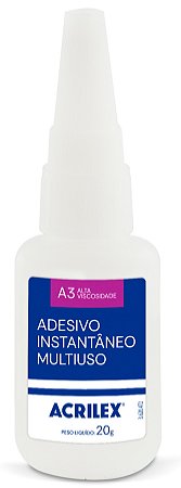 ADESIVO INSTANTANEO A3 20 G ACRILEX