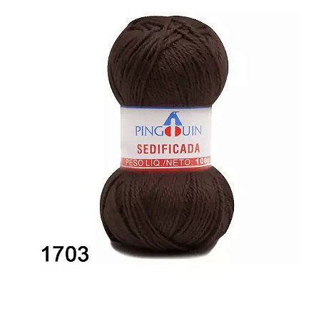 LÃ SEDIFICADA PINGOUIN 100 GR COR 1703 CACAU