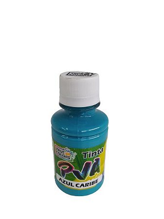 TINTA PVA FOSCO TRUE COLORS AZUL CARIBE 100 ML