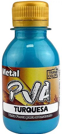 TINTA PVA METAL TRUE COLORS COR 7971-TURQUESA 100 ML