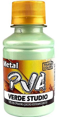 TINTA PVA METAL TRUE COLORS VERDE STUDIO 100 ML