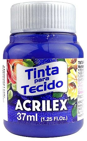 TINTA PARA TECIDO ACRILEX AZUL ULTRAMAR 37 ML