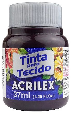 TINTA PARA TECIDO ACRILEX BERINJELA 37 ML