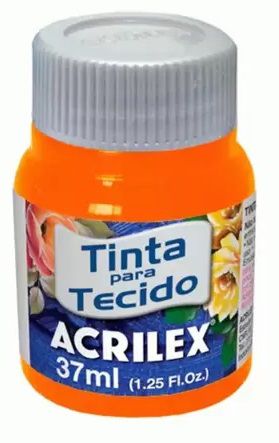 TINTA PARA TECIDO ACRILEX LARANJA 37 ML