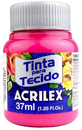 TINTA PARA TECIDO ACRILEX ROSA 37 ML