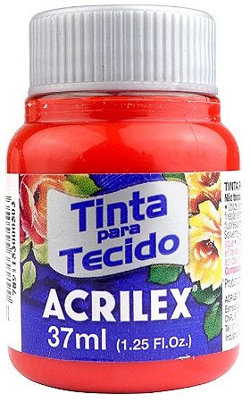 TINTA PARA TECIDO ACRILEX TANGERINA 37 ML