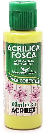 TINTA ACRILICA FOSCA AMARELO LIMÃO NAT. COLORS 60 ML ACRILEX