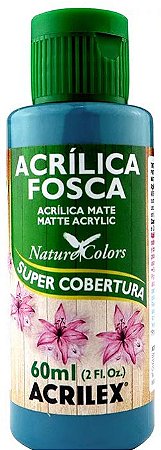 TINTA ACRILICA FOSCA AZUL PISCINA NAT. COLORS 60 ML ACRILEX