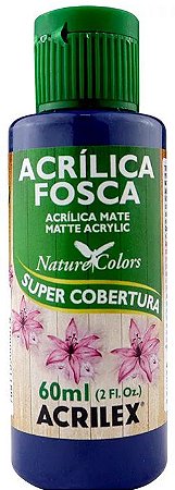 TINTA ACRILICA FOSCA AZUL SECO NAT. COLORS 60 ML ACRILEX