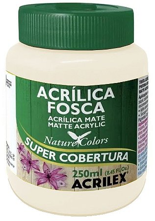 TINTA ACRILICA FOSCA CREME 250 ML ACRILEX