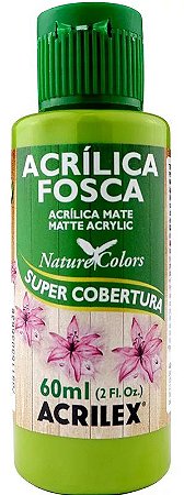 TINTA ACRILICA FOSCA VERDE PISTACH NAT. COLORS 60 ML ACRILEX