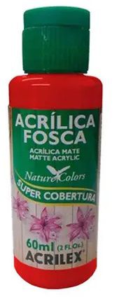 TINTA ACRILICA FOSCA VERMELHO NAT. COLORS 60 ML ACRILEX