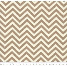 Tecido Caldeira Tricoline 100% Alg. Estampado Chevron Luiza Cor 03 - Bege - Medidas 0,50X1,50 mts