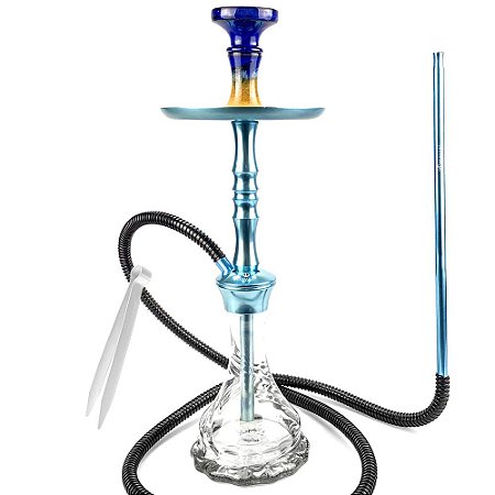 Narguile Mahalla Hookah Hype - Azul/Twist Clear