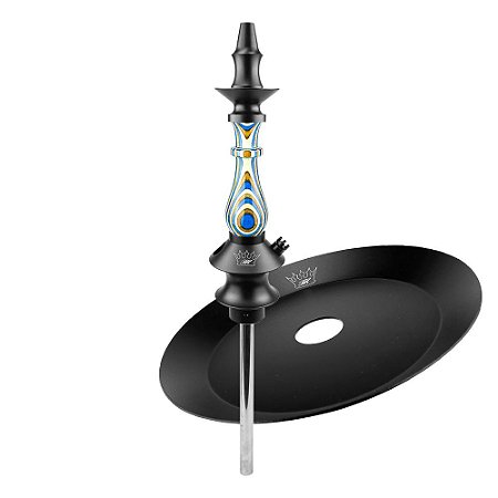 Kit Stem Narguile Regal Prince Diamond Ocean + Prato Regal Tray Black