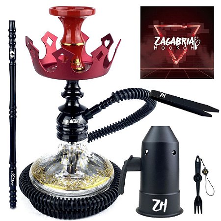 Kit Narguile Completo Amazon Kombat - Preto KIT579