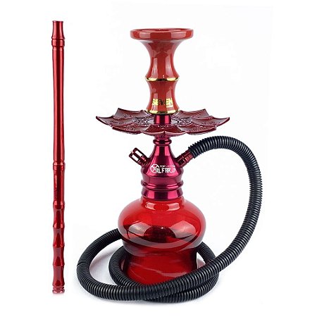 Kit Narguile Completo Al Farid Top - Vermelho KIT597