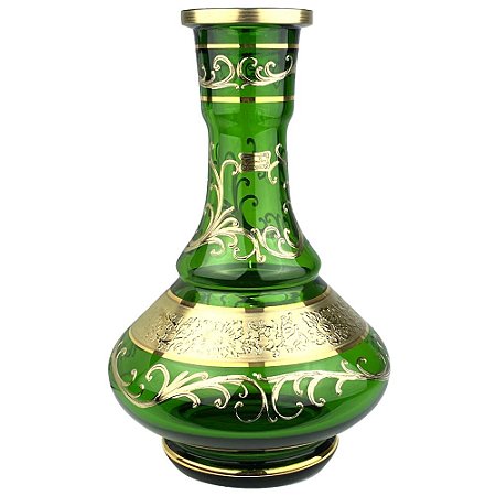 Vaso Bohemian Egermann Vulkan Tribal 30cm - Light Green