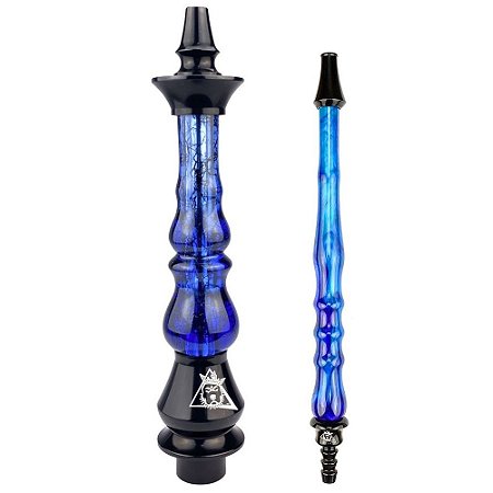 Kit Stem Narguile Nayb Manic + Piteira Nayb - Black Blue