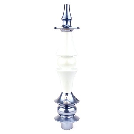 Stem Narguile Marajah Hookah Umbrella Médio Titanium/Branco Fusion