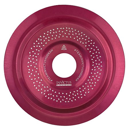 Prato Invictus Hookah Basic 19cm - Vermelho