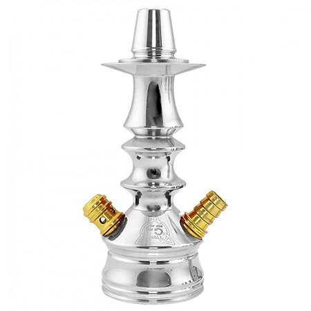 Stem Narguile Invictus Hookah Small F5 - Silver/Dourado