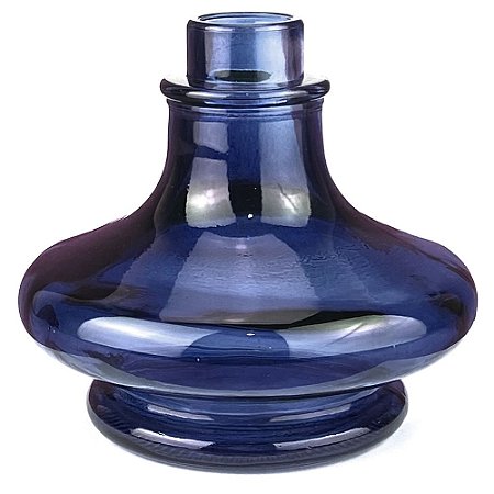 Vaso BR Glass Sky Genie 14cm - Azul Escuro