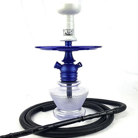 Kit Narguile Completo Black Hookah Mini Monster - Azul KIT676