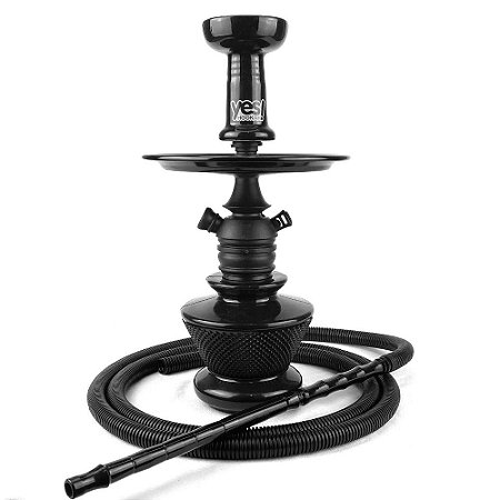 Kit Narguile Completo Black Hookah Mini Monster - Preto KIT673