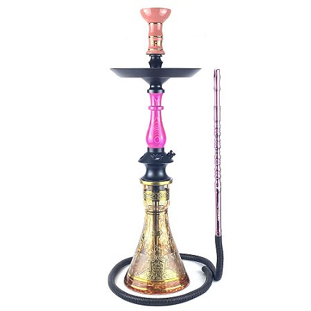 Kit Narguile Completo Regal Prince Diamond - Pink KIT701