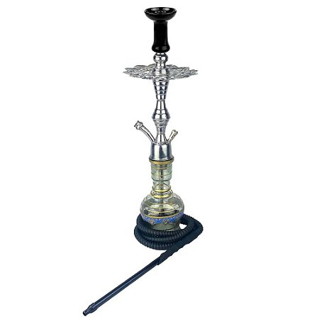 Kit Narguile Completo Yahya Elegance Egípcio - Prata