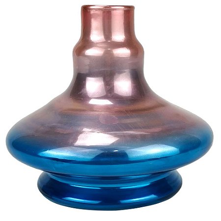 Vaso ZH Mini New Aladim Metálico - Rosê/Azul