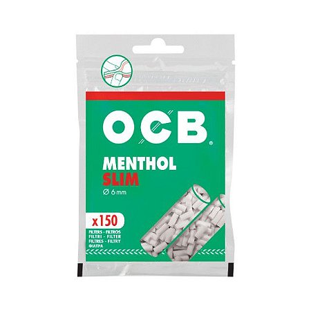 Filtro OCB Menthol Slim 6mmx15mm (Pacote de 150un)