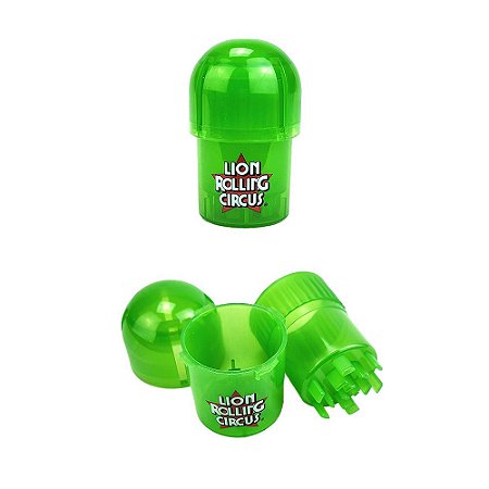 Dichavador De Pote Em Plastico Lion Circus 40mm - Verde