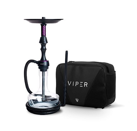 Narguile Completo Triton Viper Bolsa - Roxo