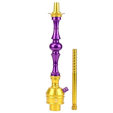 Stem Narguile Triton Up Roxo/Dourado