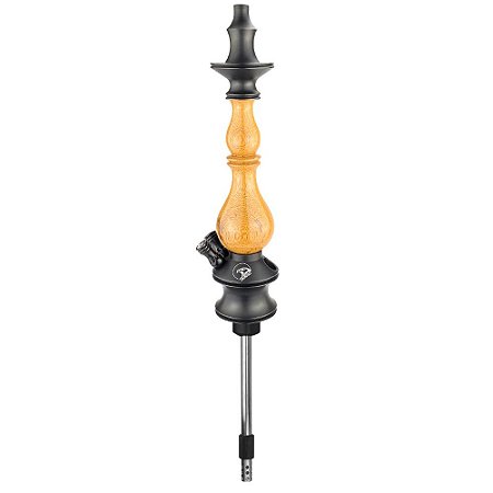 Stem Narguile Zeus Hookah New Edition 2 Respiros - Preto Fosco/Natural