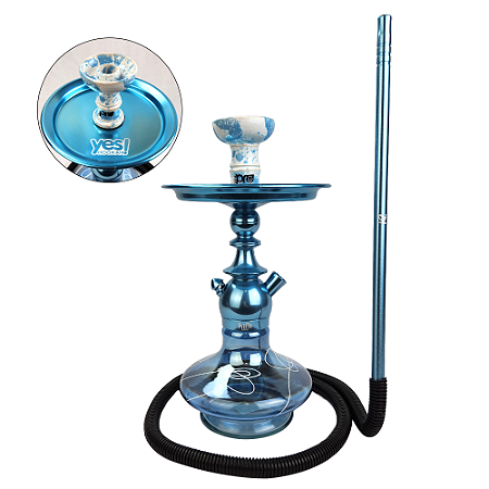 Kit Narguile Completo Sultan Kini Colors - Azul Claro