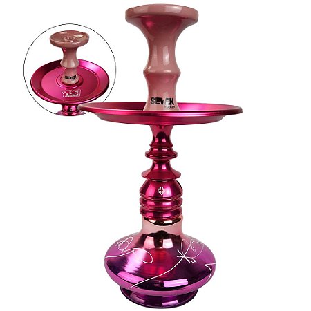 Kit Narguile Completo Amazon Hookah Kombat - Rosa