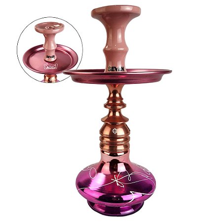 Kit Narguile Completo Amazon Hookah Kombat - Rosê