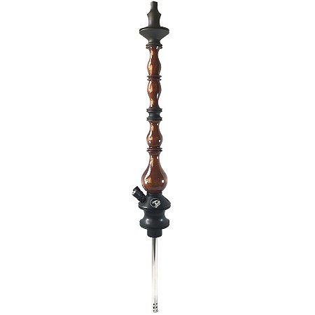 Stem Narguile Zeus Hookah Classic 2 Respiros - Preto Fosco