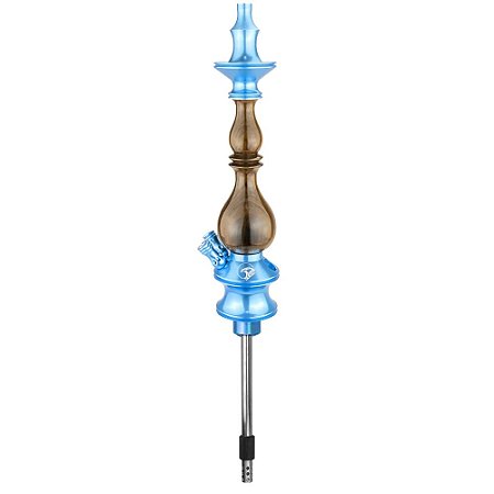 Stem Narguile Zeus Hookah New Edition 2 Respiros - Azul Claro/Imbuia