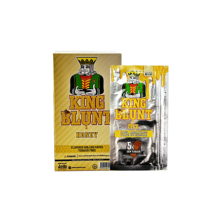 Seda King Blunt - Mel  (Caixa com 25 uni com 5 Folhas)