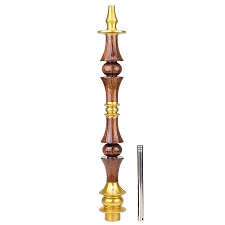 Stem Narguile Marajah Hookah Umbrella Grande Dourado/Marrom Brilhante